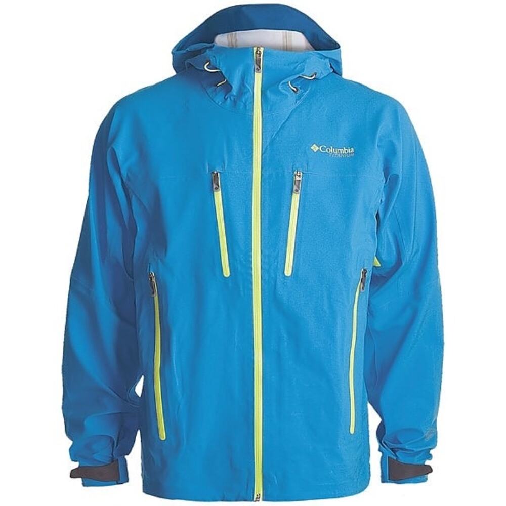 Columbia Deep Ghyll Shell Rain Jacket Waterproof NWOT Blue Medium Men's Vented